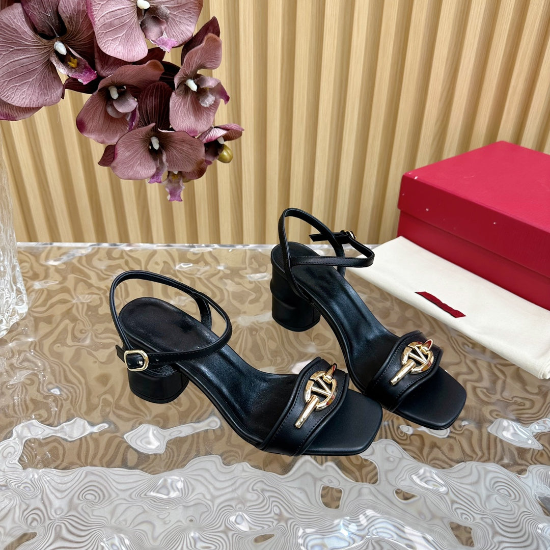 Slingback Sandal 70 The Bold Edition Vlogo Square Toe Black