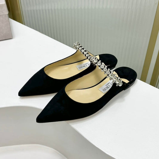 Jimmy Bing In Black Suede Mules 587754