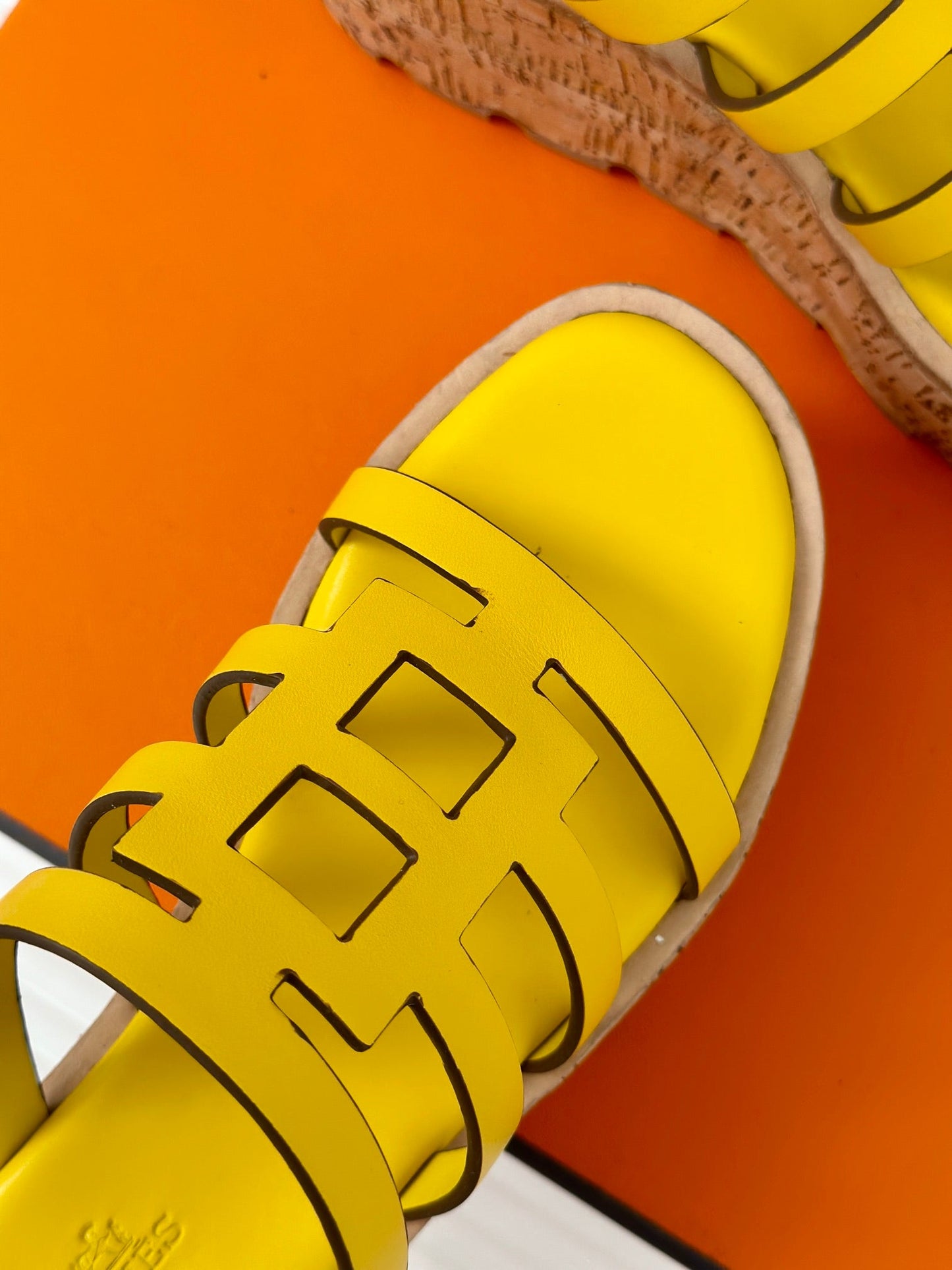 ISABELLA SANDAL LEMON CALFSKIN