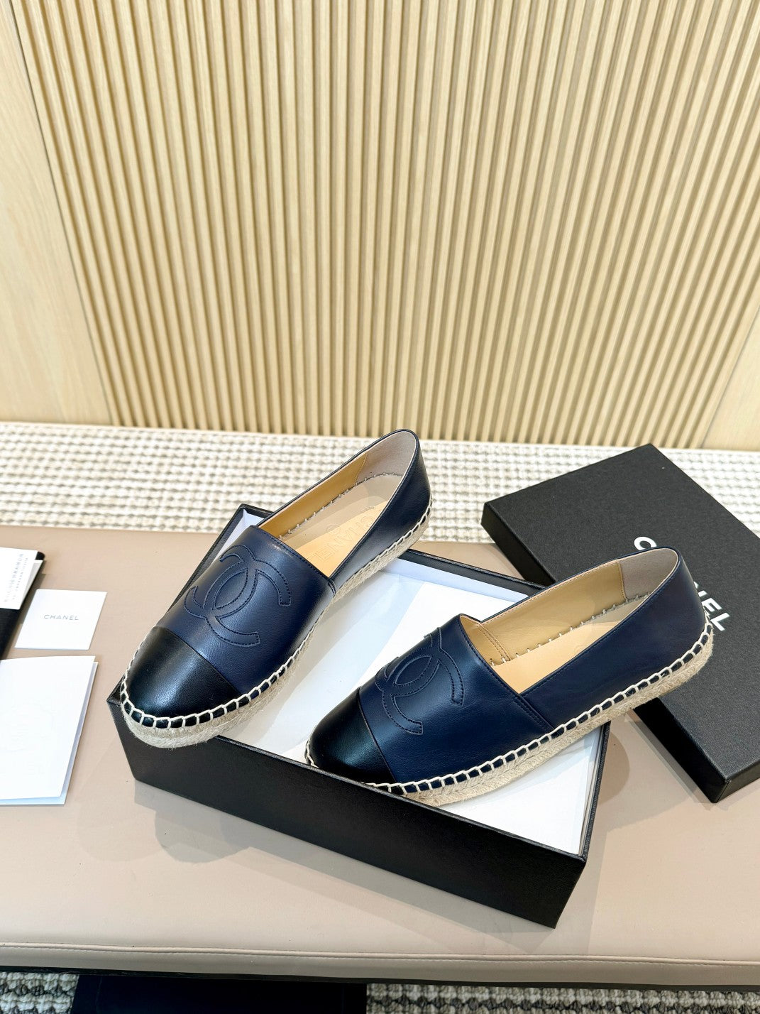 cc espadrilles dark blue black caflskin