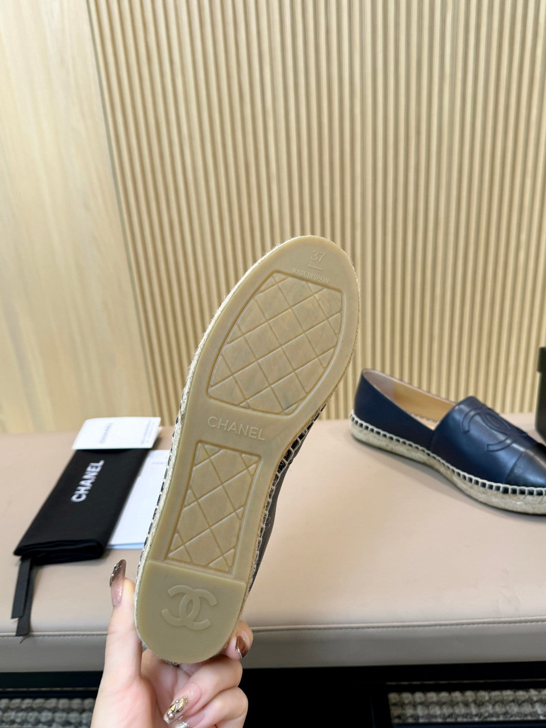 cc espadrilles dark blue black caflskin