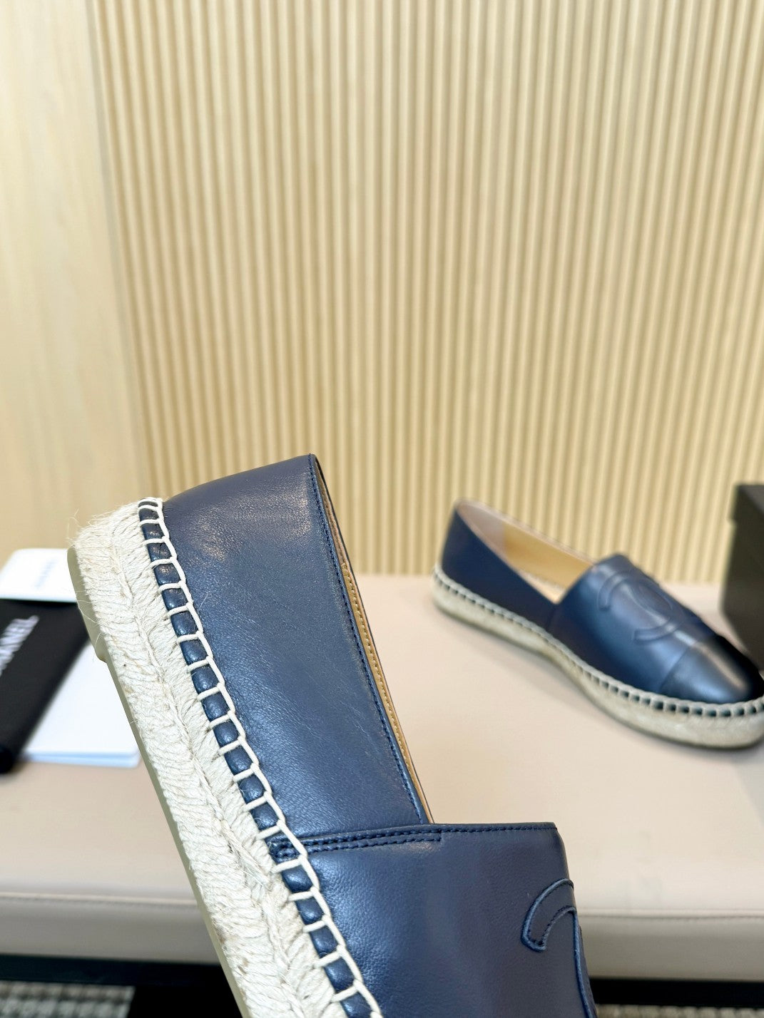 cc espadrilles dark blue black caflskin