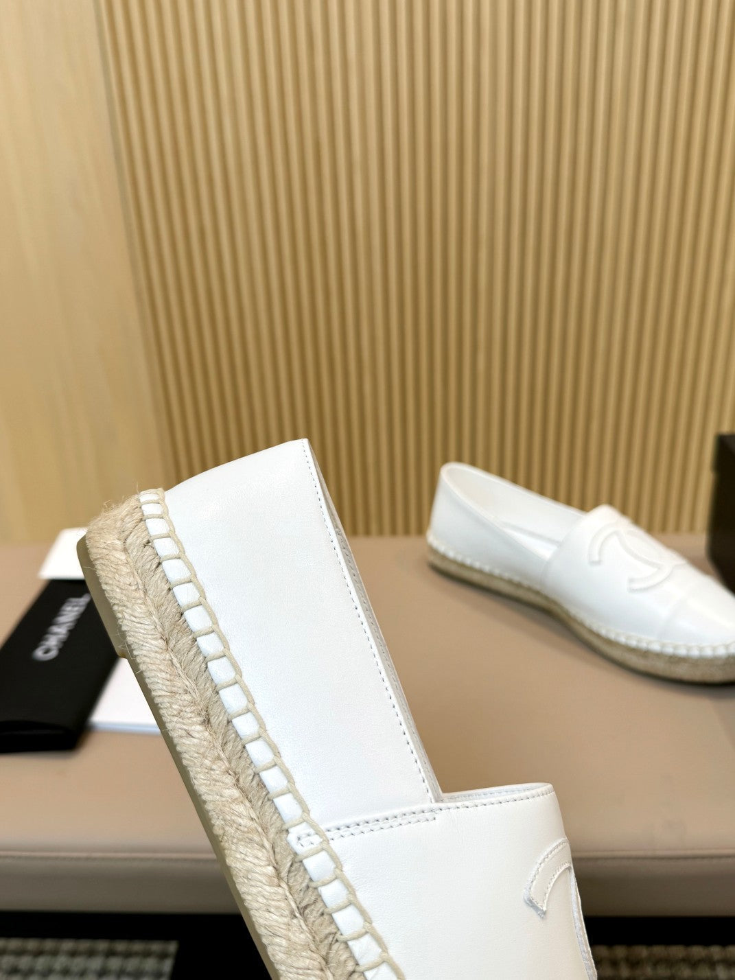 cc espadrilles all white caflskin