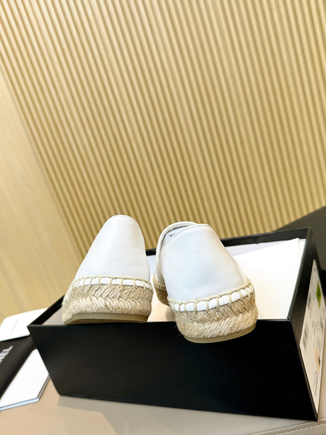 cc espadrilles white black caflskin