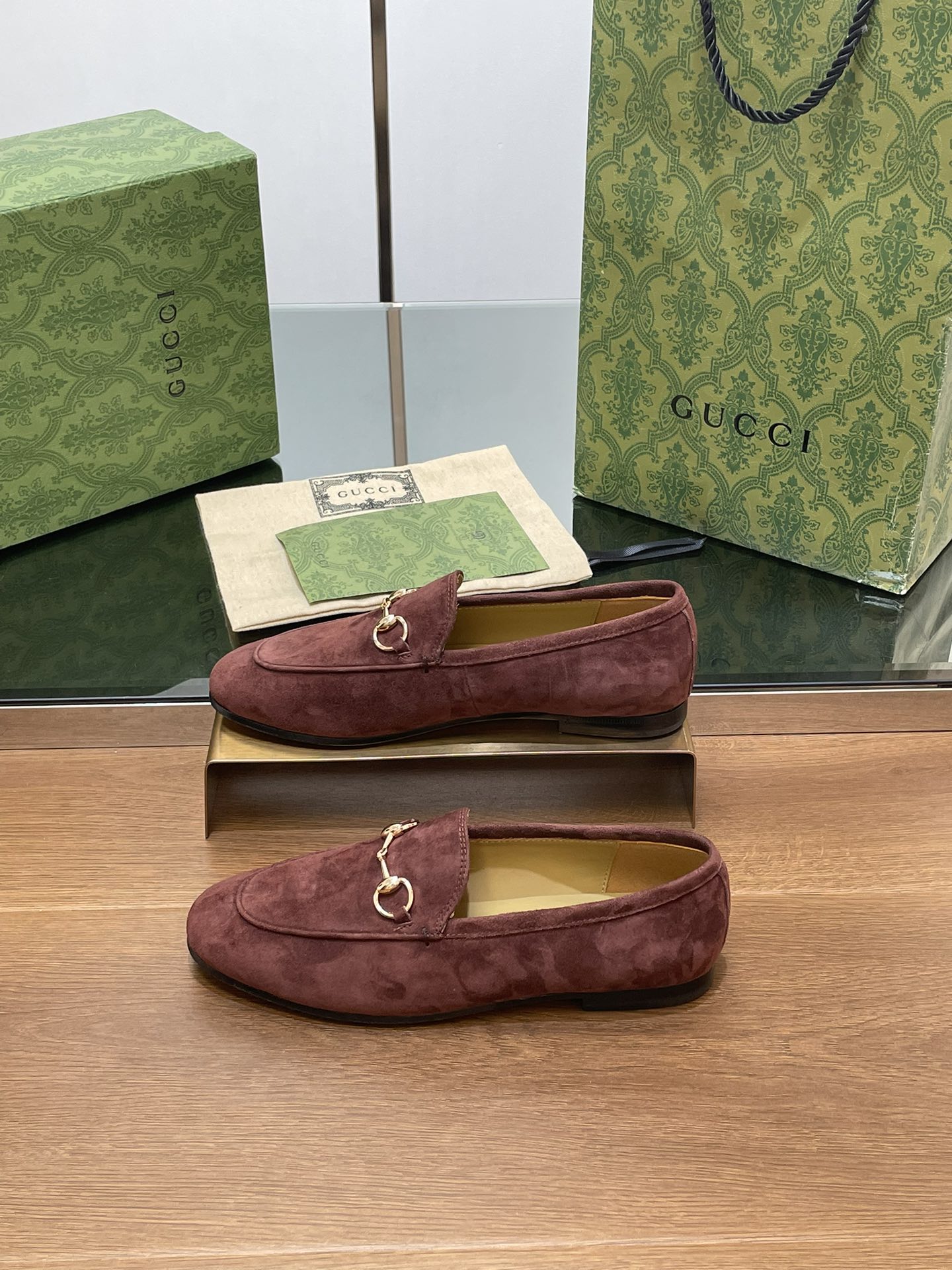 HORSEBIT LOAFER IN UMBER BROWN SUEDE