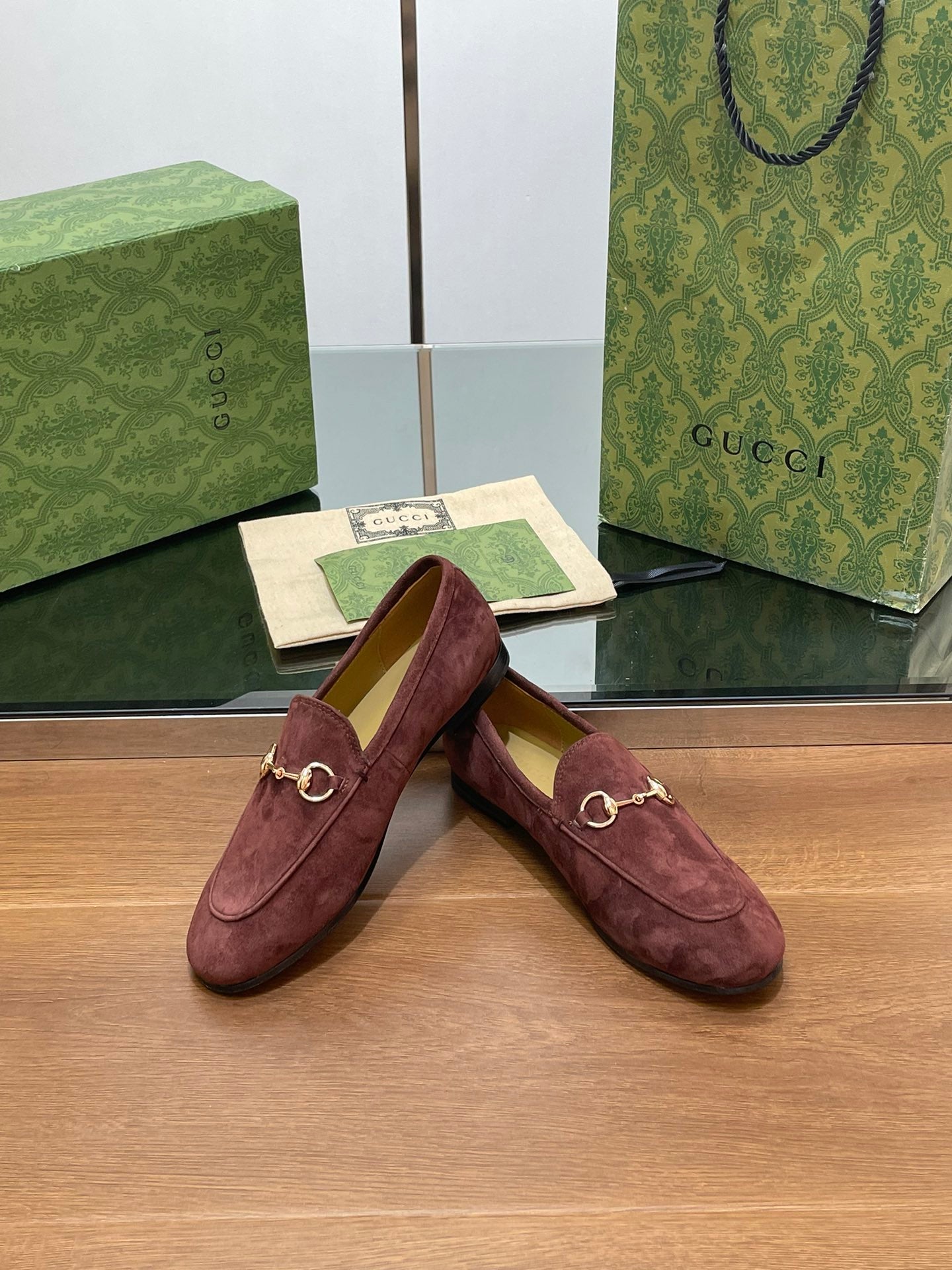 HORSEBIT LOAFER IN UMBER BROWN SUEDE