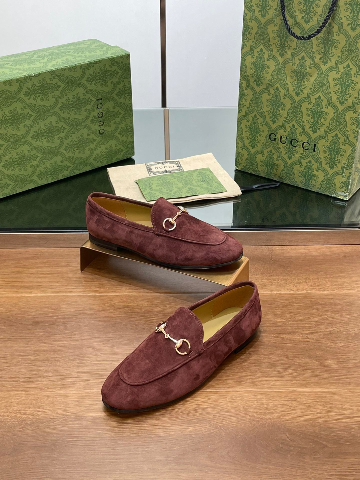 HORSEBIT LOAFER IN UMBER BROWN SUEDE