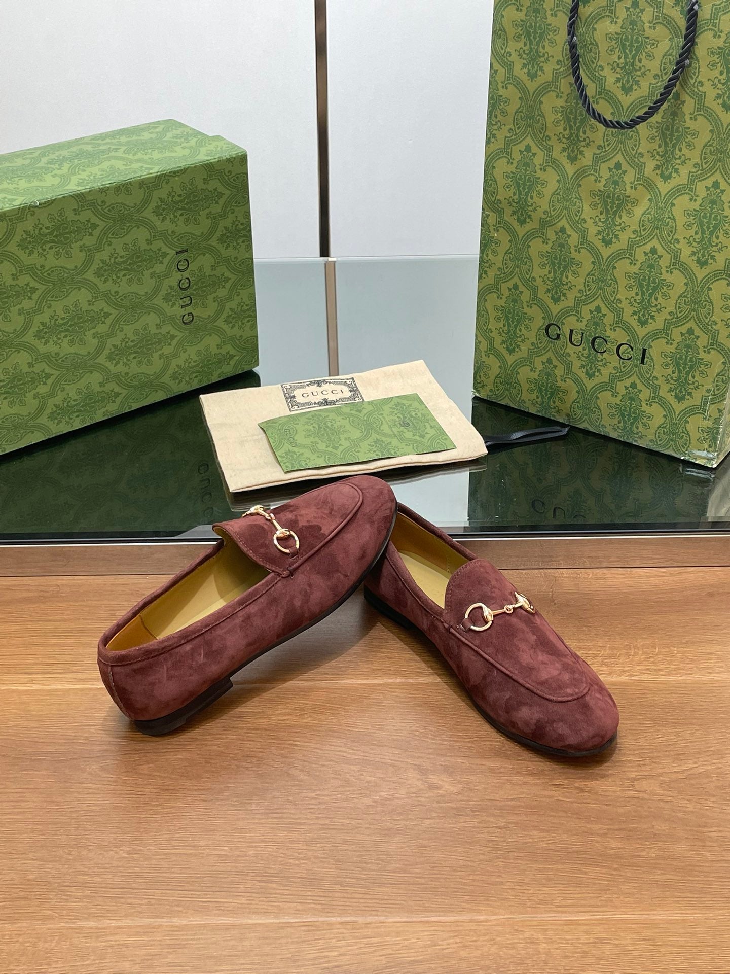 HORSEBIT LOAFER IN UMBER BROWN SUEDE