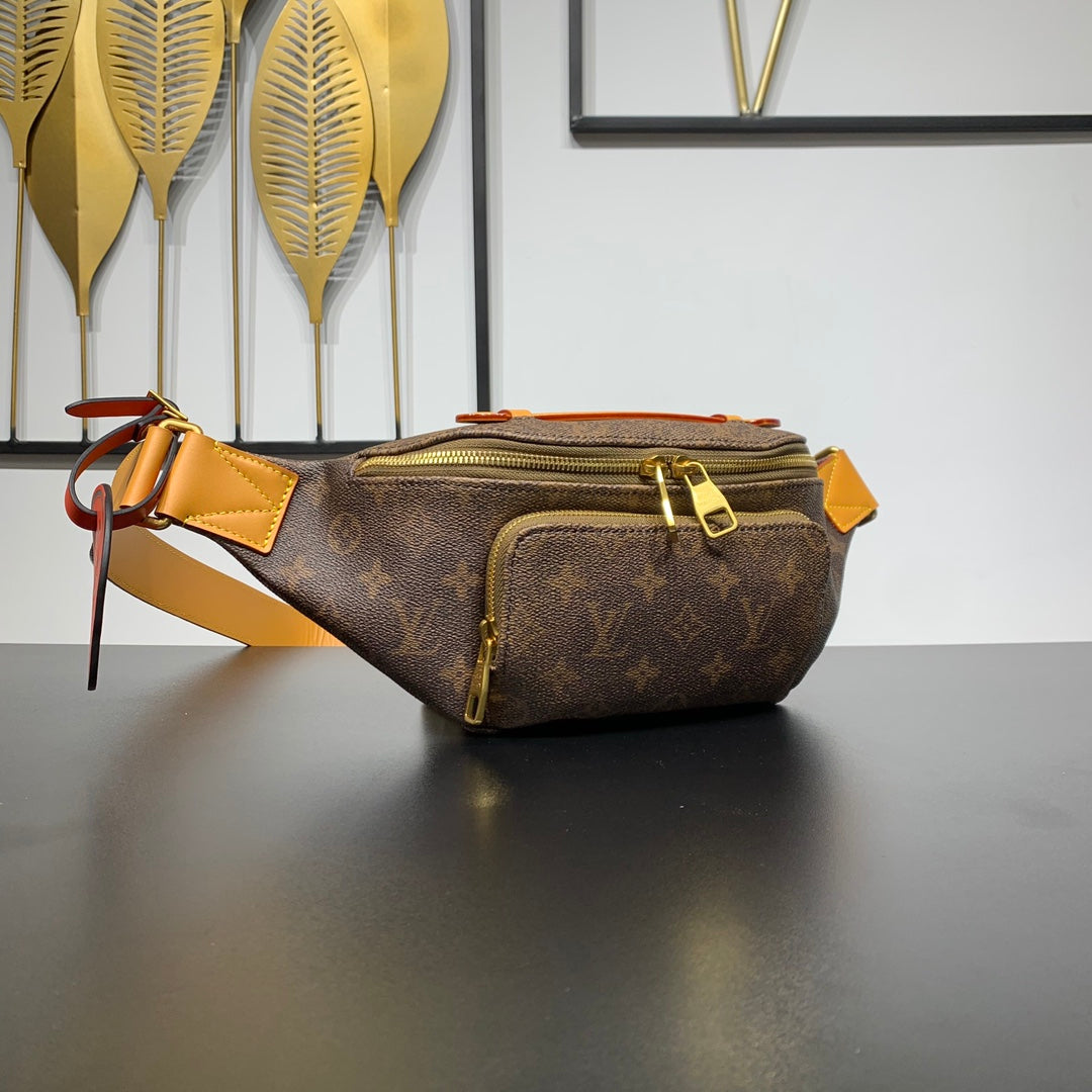 RUSH BUMBAG 30 IN BROWN MONOGRAM DUST CANVAS