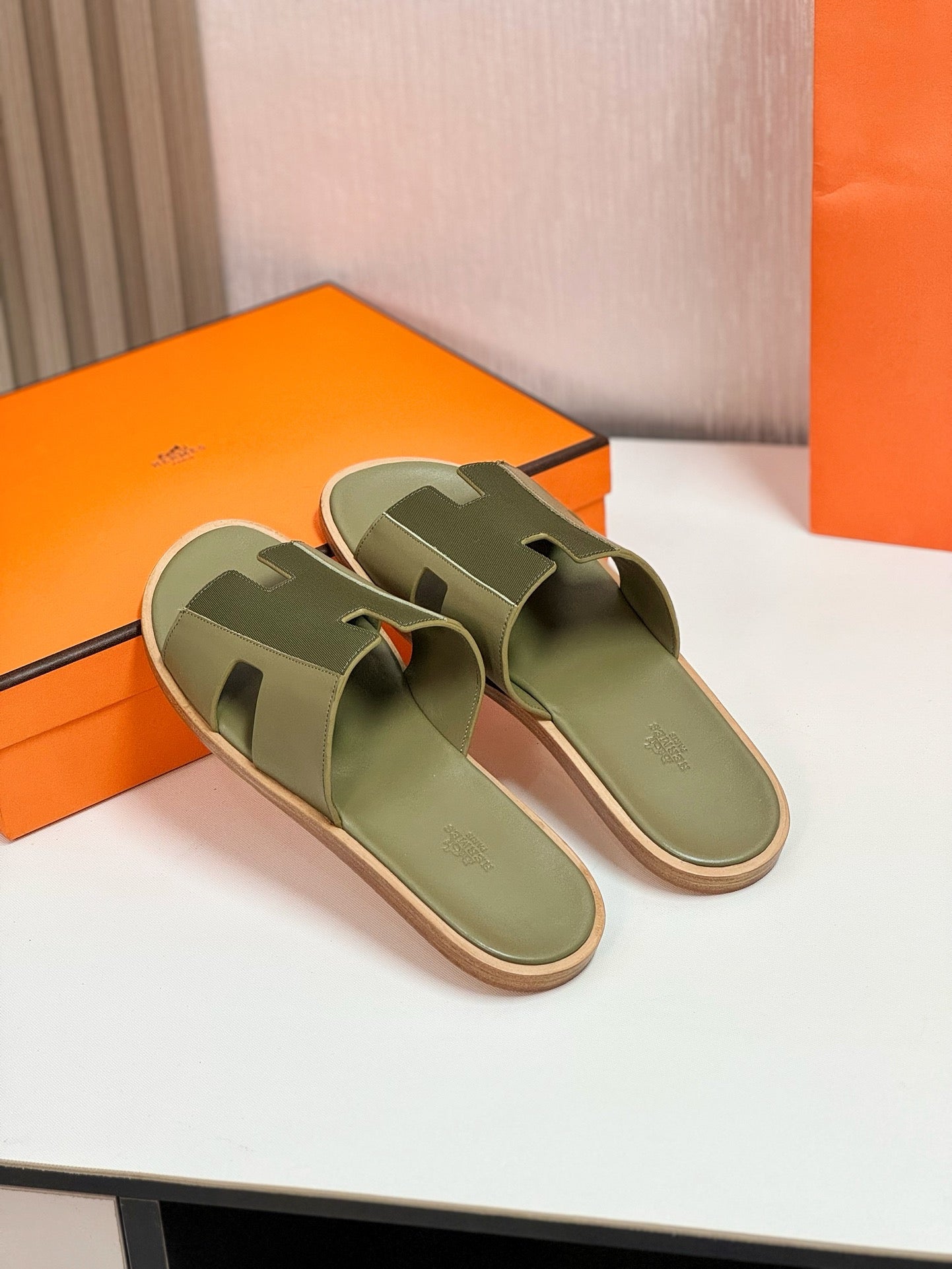 Izmir sandal Vert Toundra