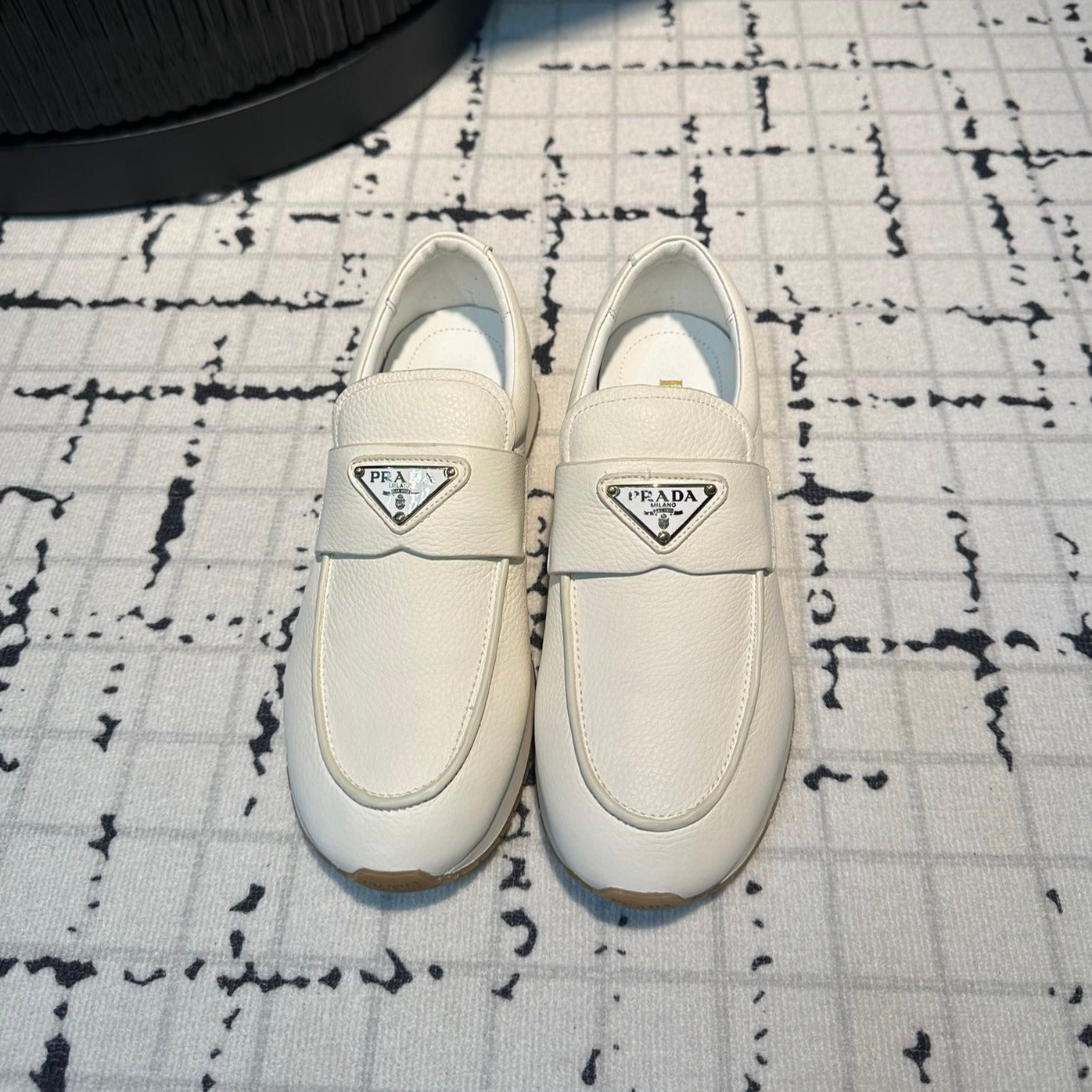 PRA SPORTY STYLE LOAFERS WHITE CALFSKIN