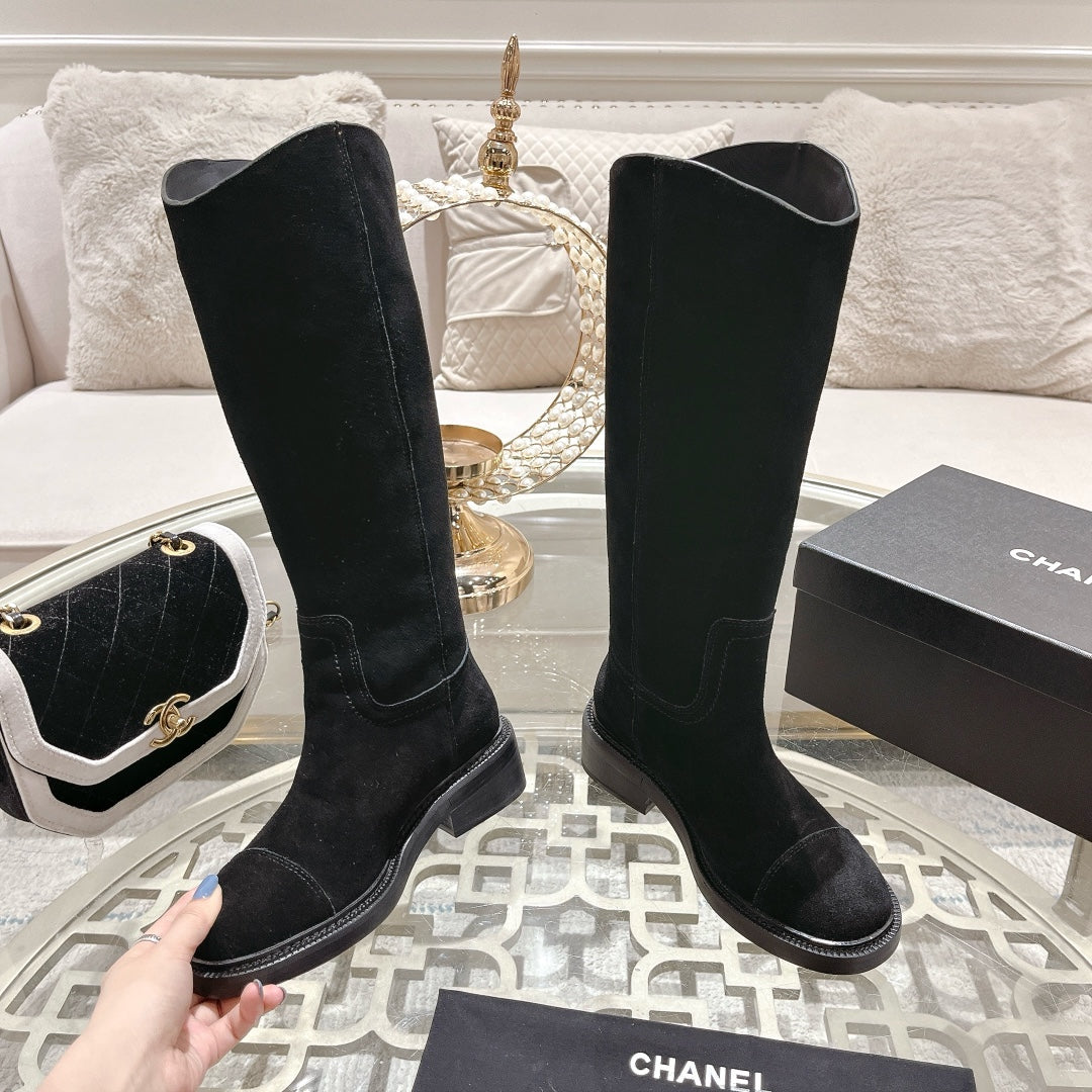 CC High Boots 40mm Black Suede