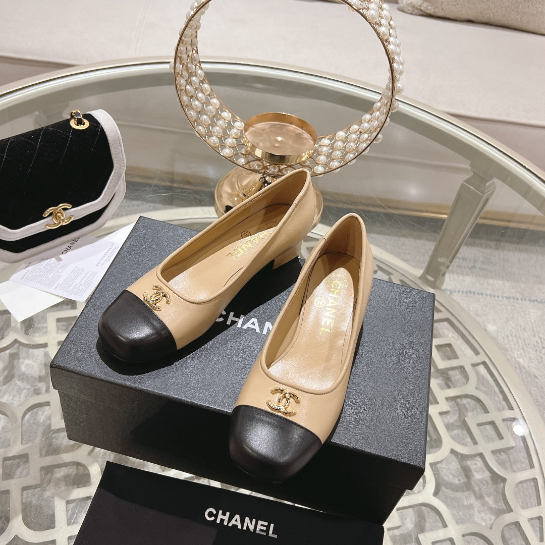 CC High Heels 35mm In Dark Beige Mix Black Lambskin 943281