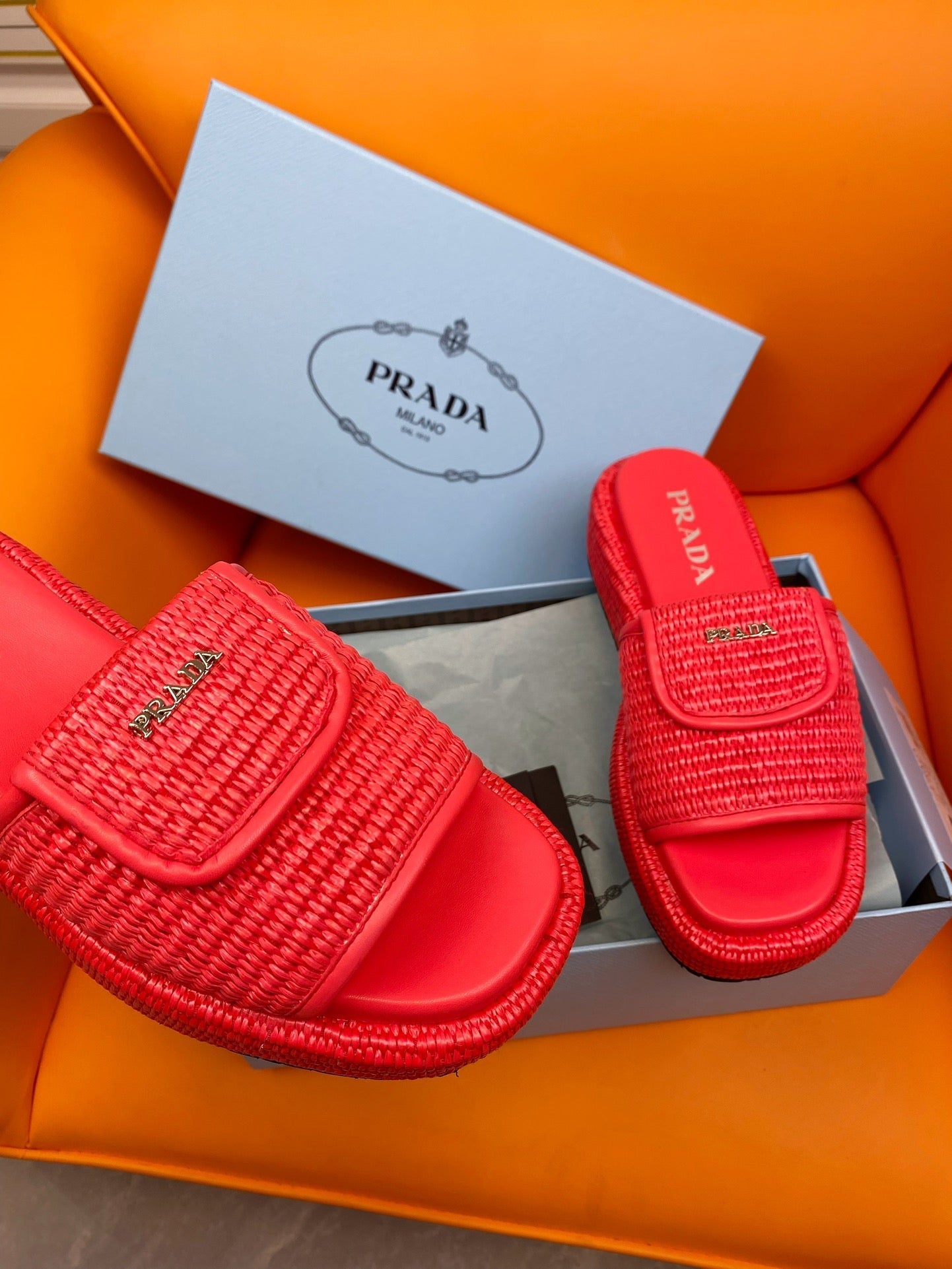 Pra Crochet Mule 20 Red