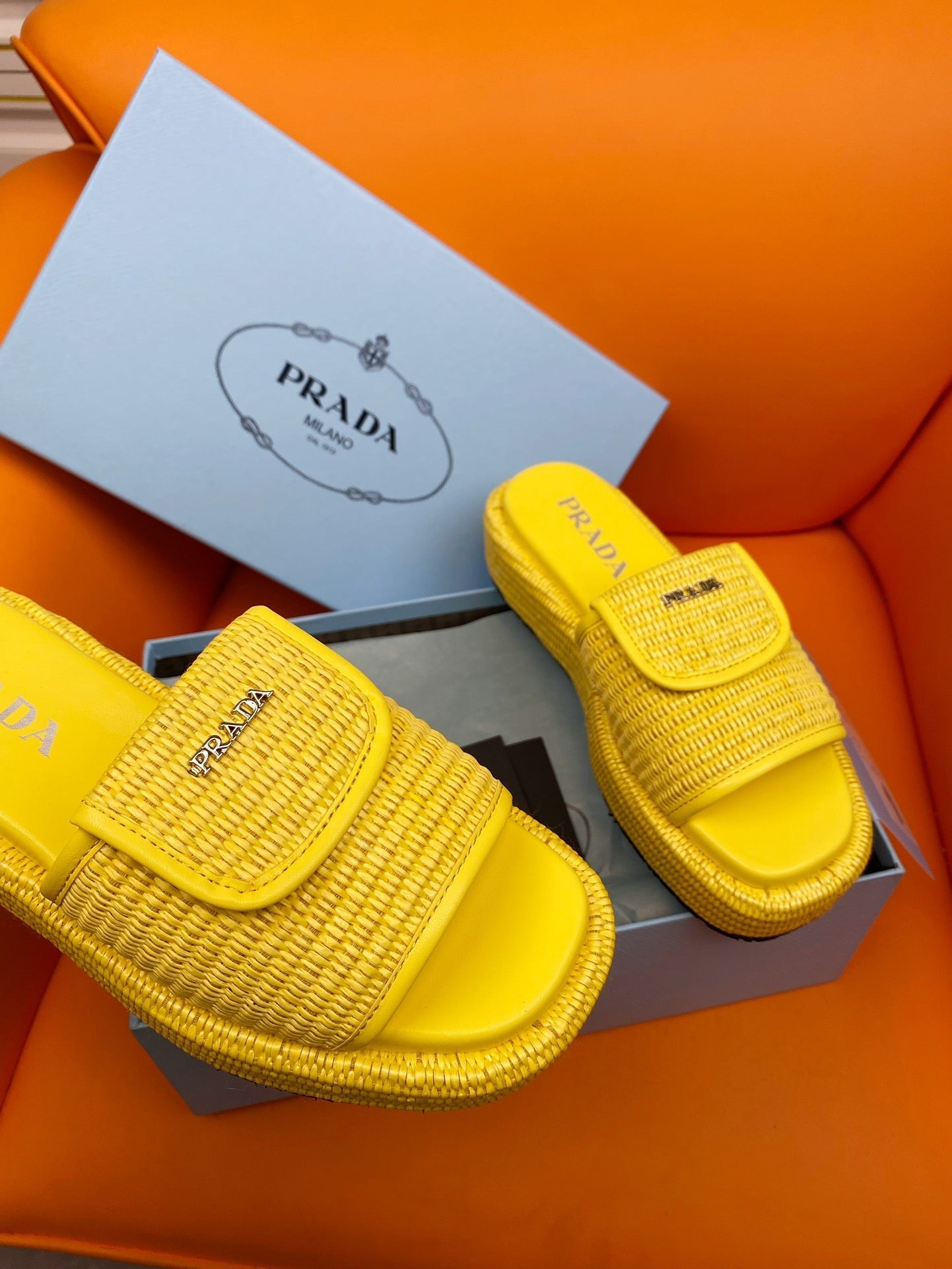 Pra Crochet Mule 20 Yellow