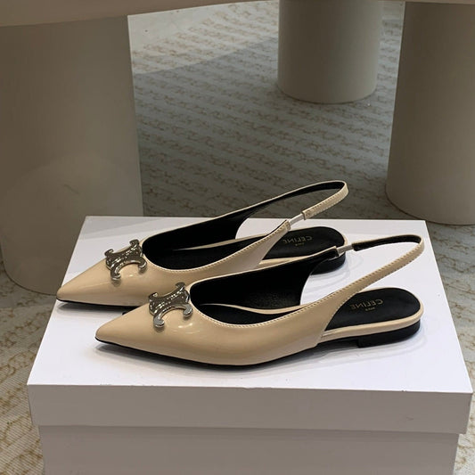 ALMA TRIOMPHE SLINGBACK IN LAMBSKIN BEIGE