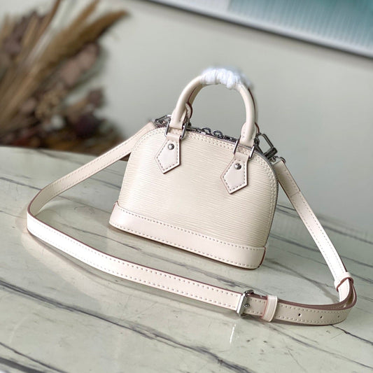 alma nano 18 cream epi leather