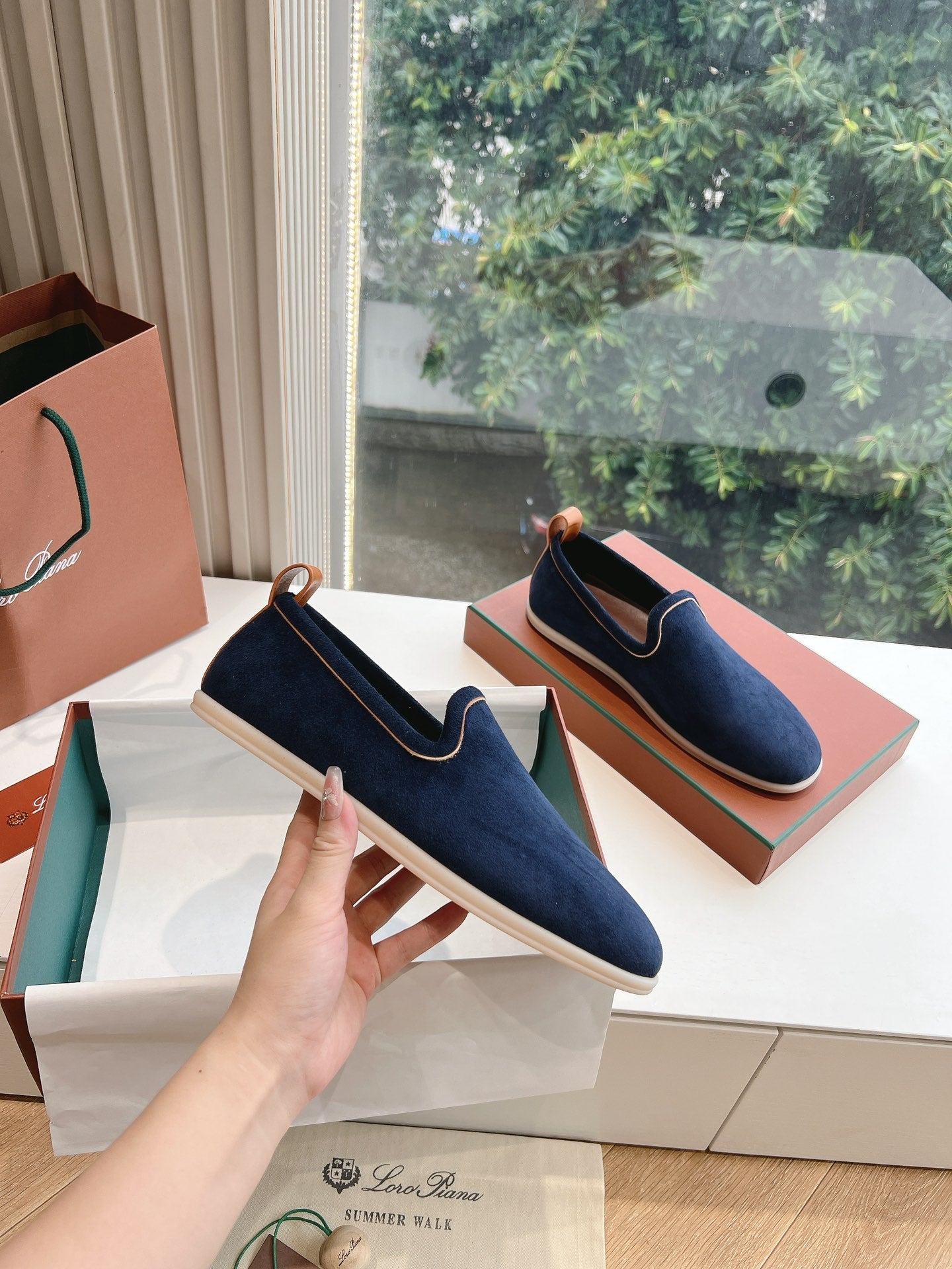 Venice Walk Loafer Dark Blue Suede