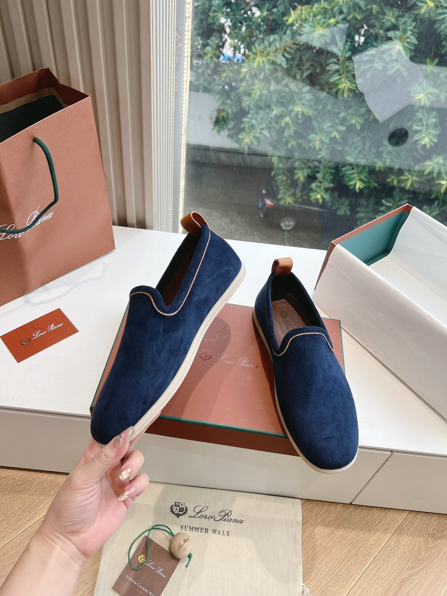 Venice Walk Loafer Dark Blue Suede