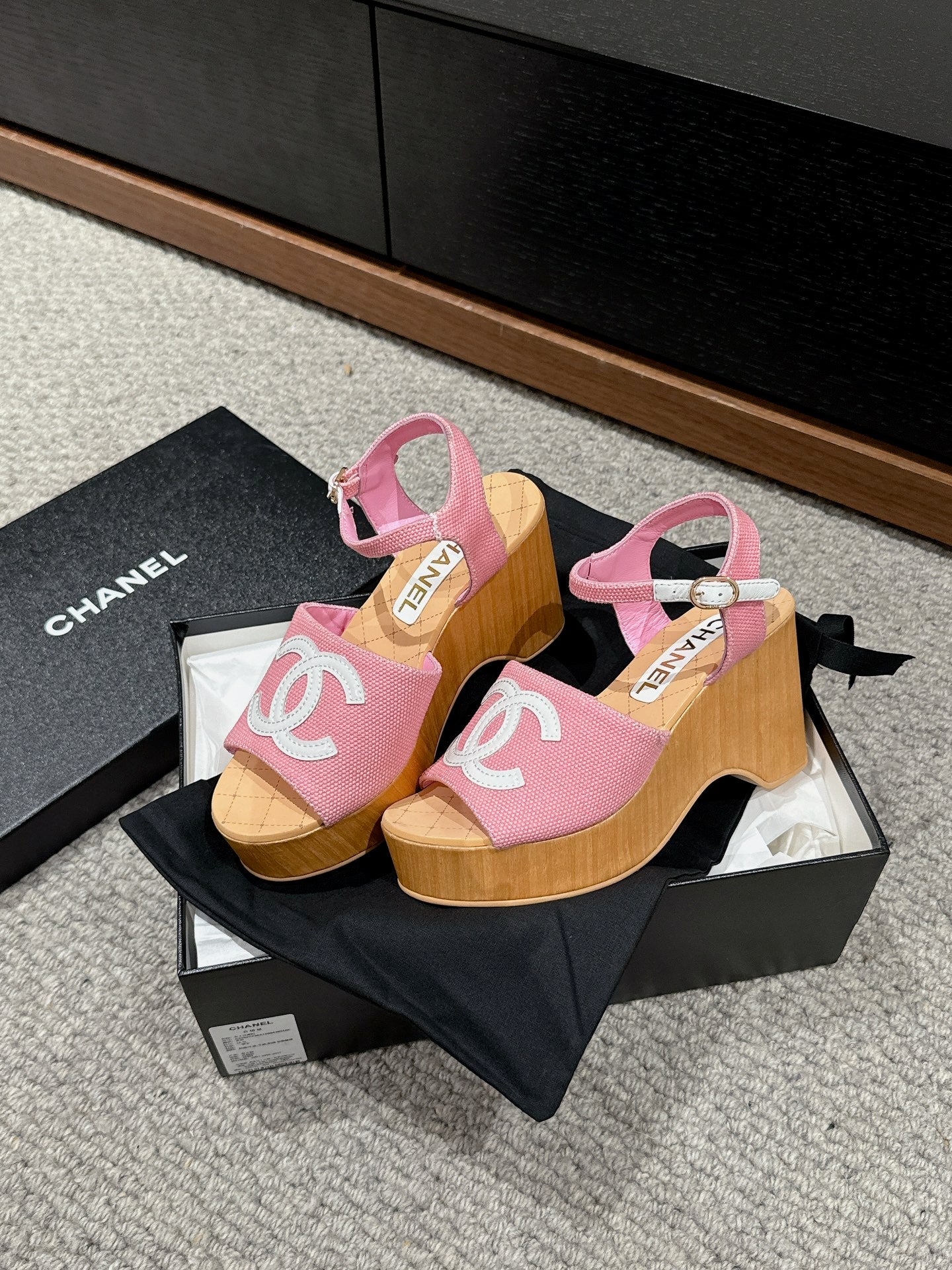 cc sandal 100 pink canas white cc