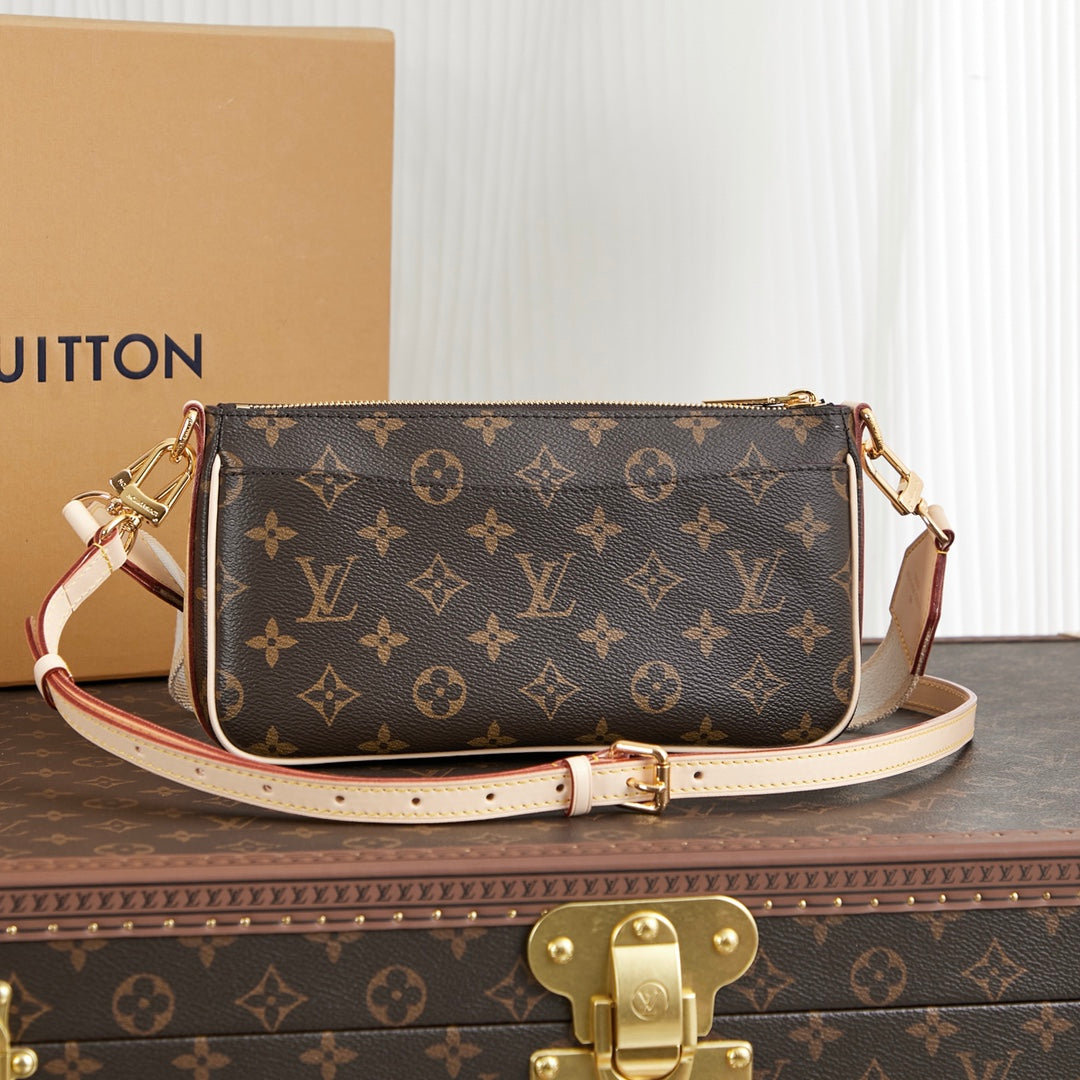 VIVACITÉ 25 IN BROWN MONOGRAM CANVAS GOLD HARDWARE