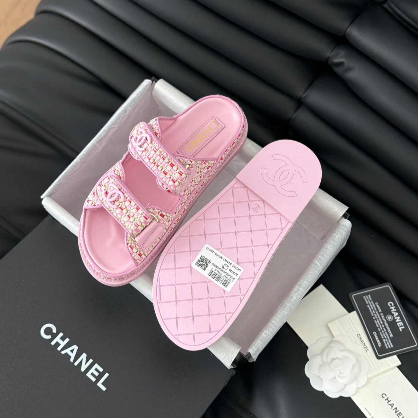 Mule Sandals Sheepskin Light Pink