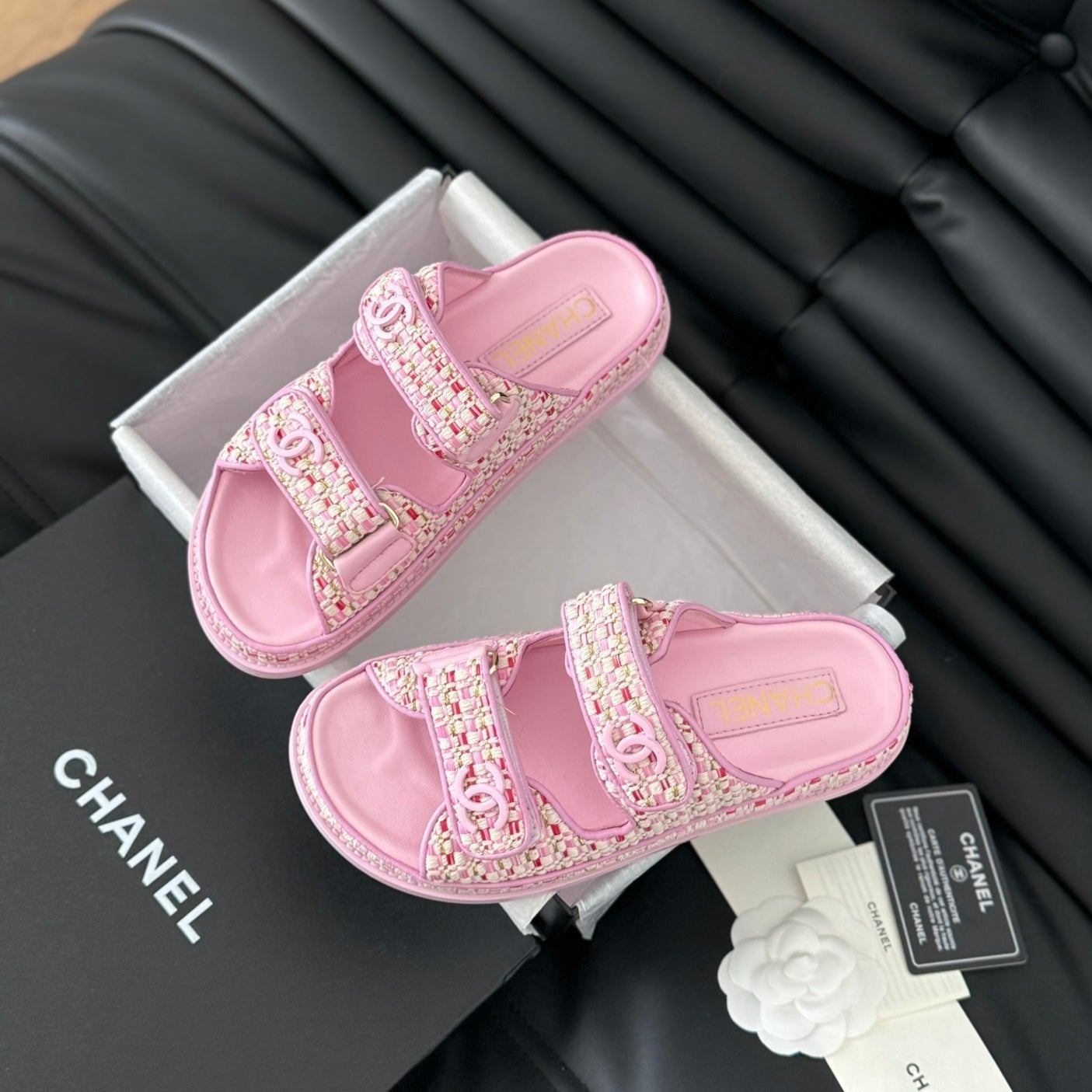 Mule Sandals Sheepskin Light Pink