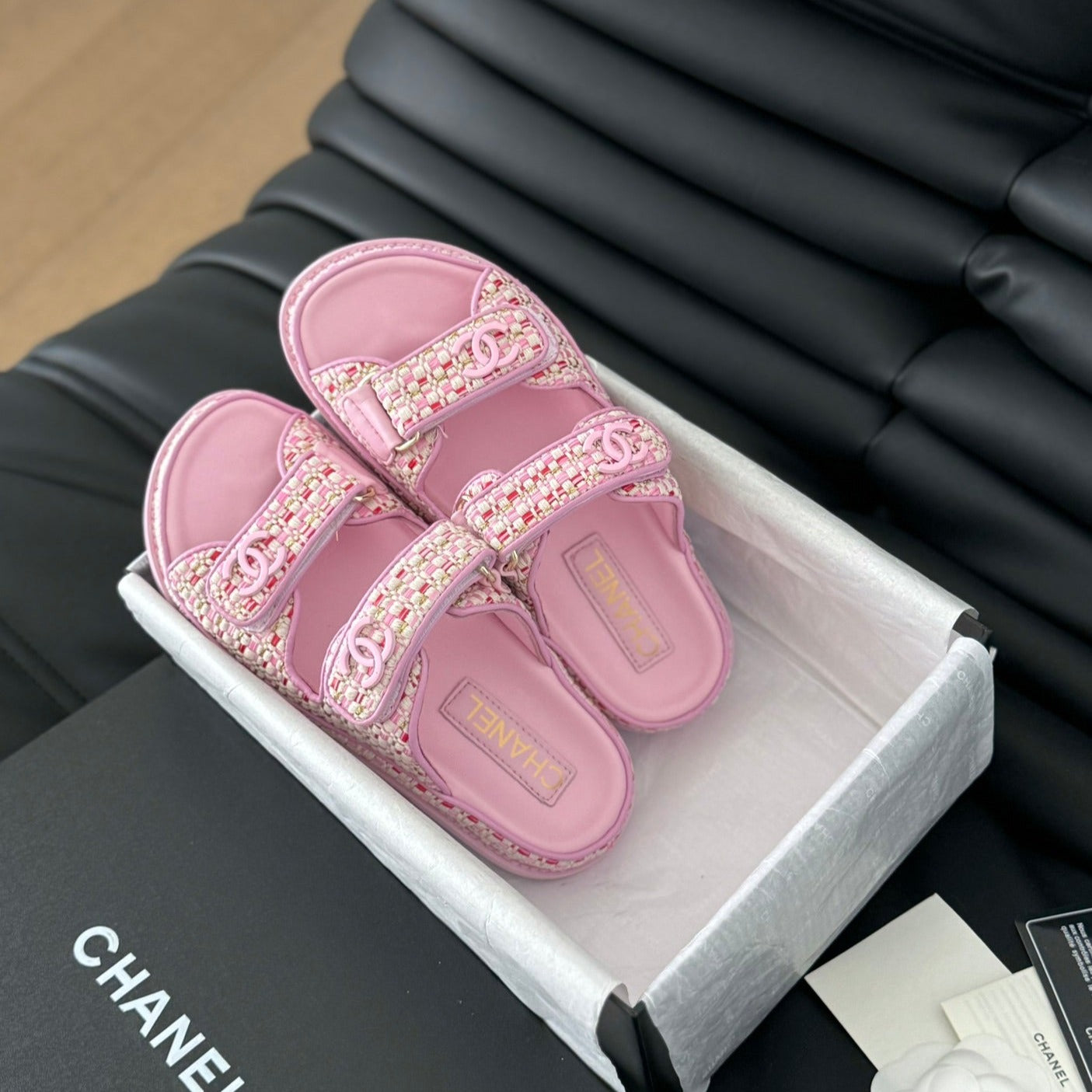 Mule Sandals Sheepskin Light Pink