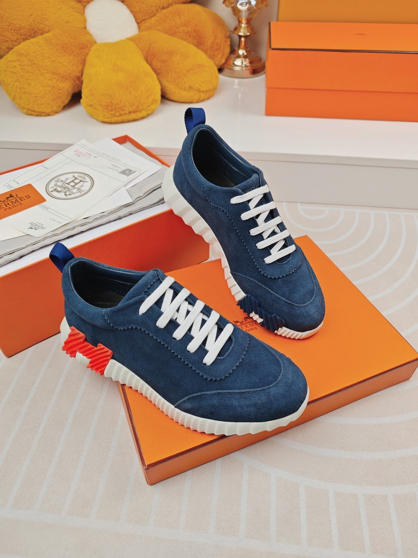 BOUNCING SNEAKERS DENIM CALFSKIN