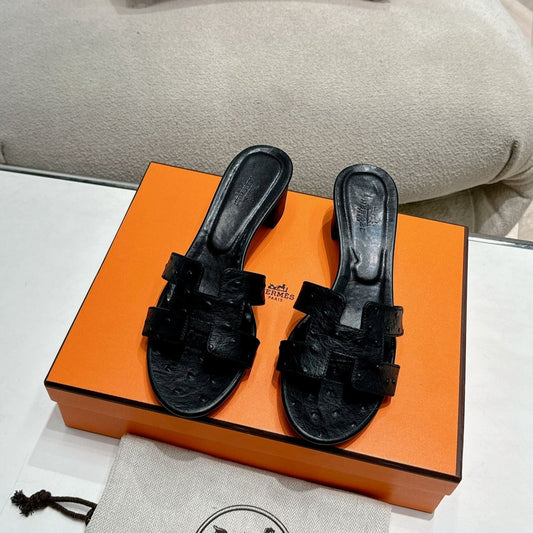 0ASIS SANDAL BLACK CALFSKIN SPECIAL