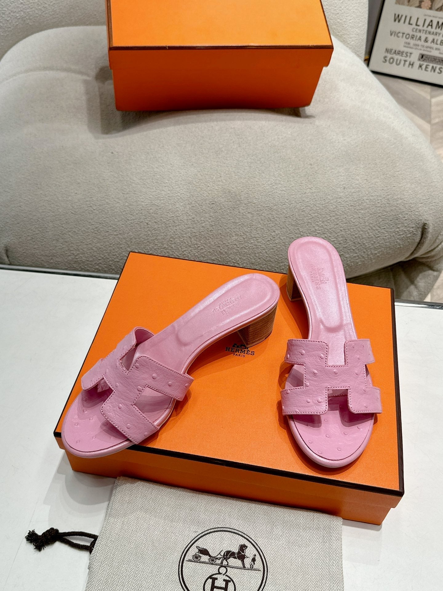 0ASIS SANDAL LIGHT PINK CALFSKIN SPECIAL