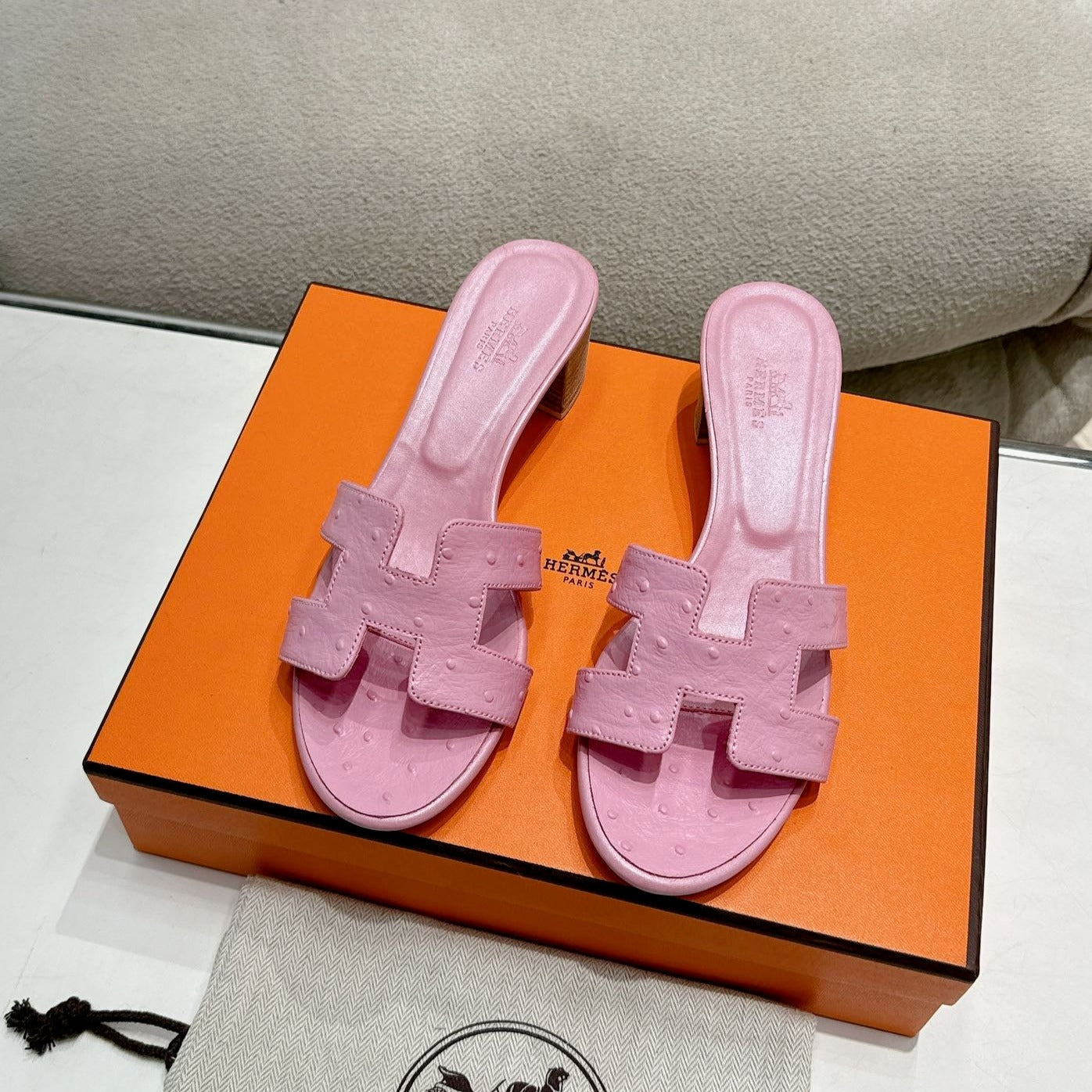 0ASIS SANDAL LIGHT PINK CALFSKIN SPECIAL