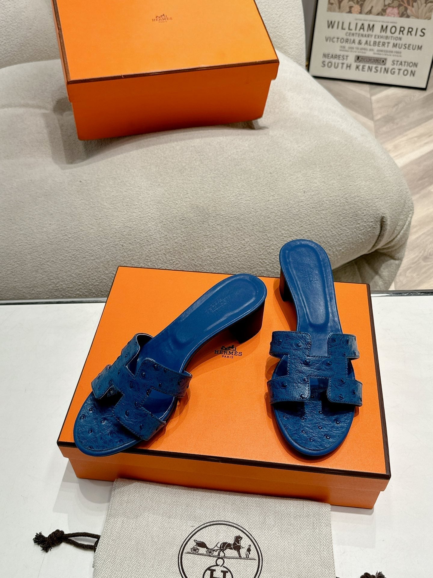 0ASIS SANDAL NAVY CALFSKIN SPECIAL