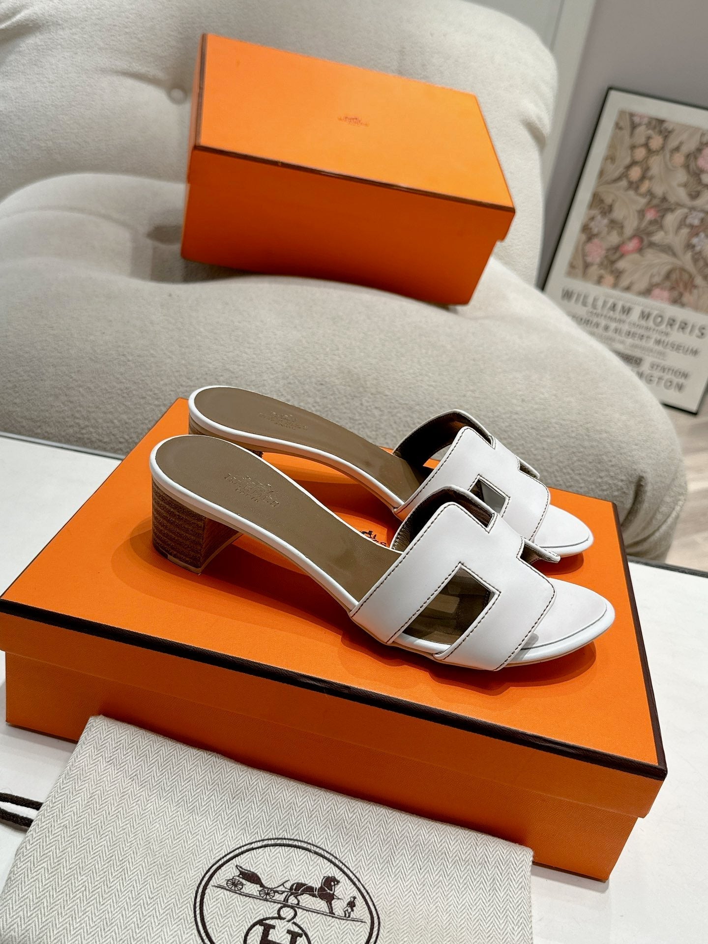 0ASIS SANDAL WHITE MIX BROWN CALFSKIN CLASSIC