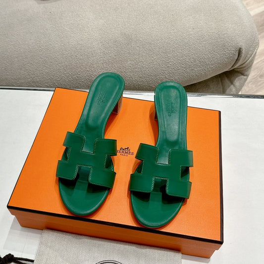 0ASIS SANDAL DARK GREEN CALFSKIN CLASSIC