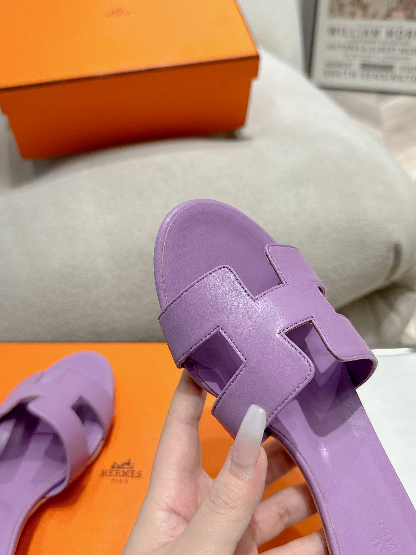 0ASIS SANDAL PURPLE CALFSKIN CLASSIC