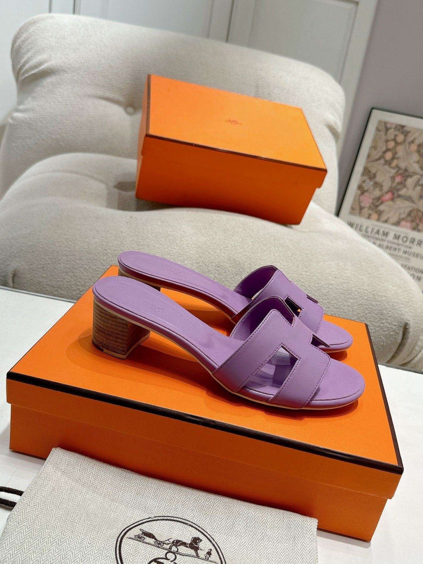 0ASIS SANDAL PURPLE CALFSKIN CLASSIC