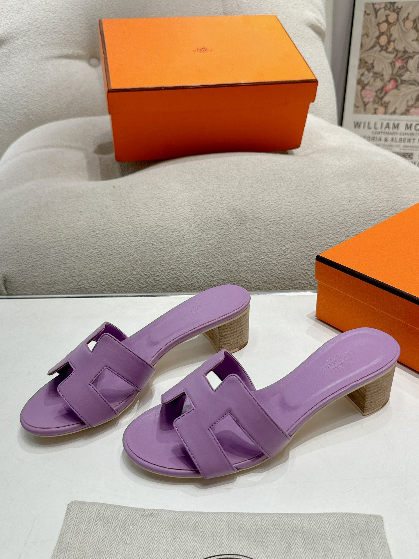 0ASIS SANDAL PURPLE CALFSKIN CLASSIC