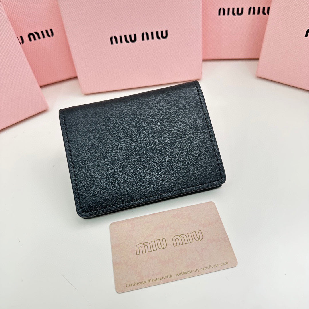 SMALL WALLET 11 IN BLACK CALFSKIN