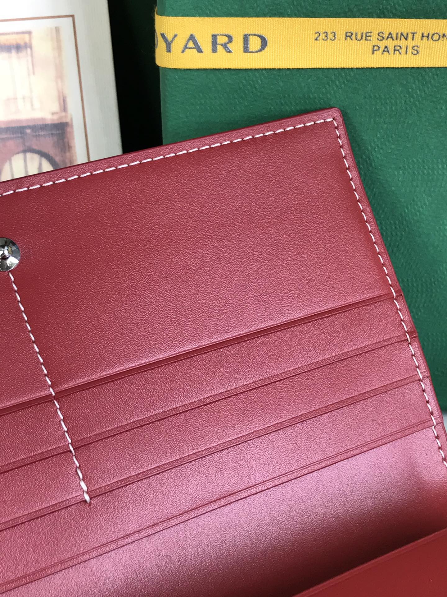 RICHELIEU WALLET 19 IN CLASSIC RED GOYARDINE CANVAS