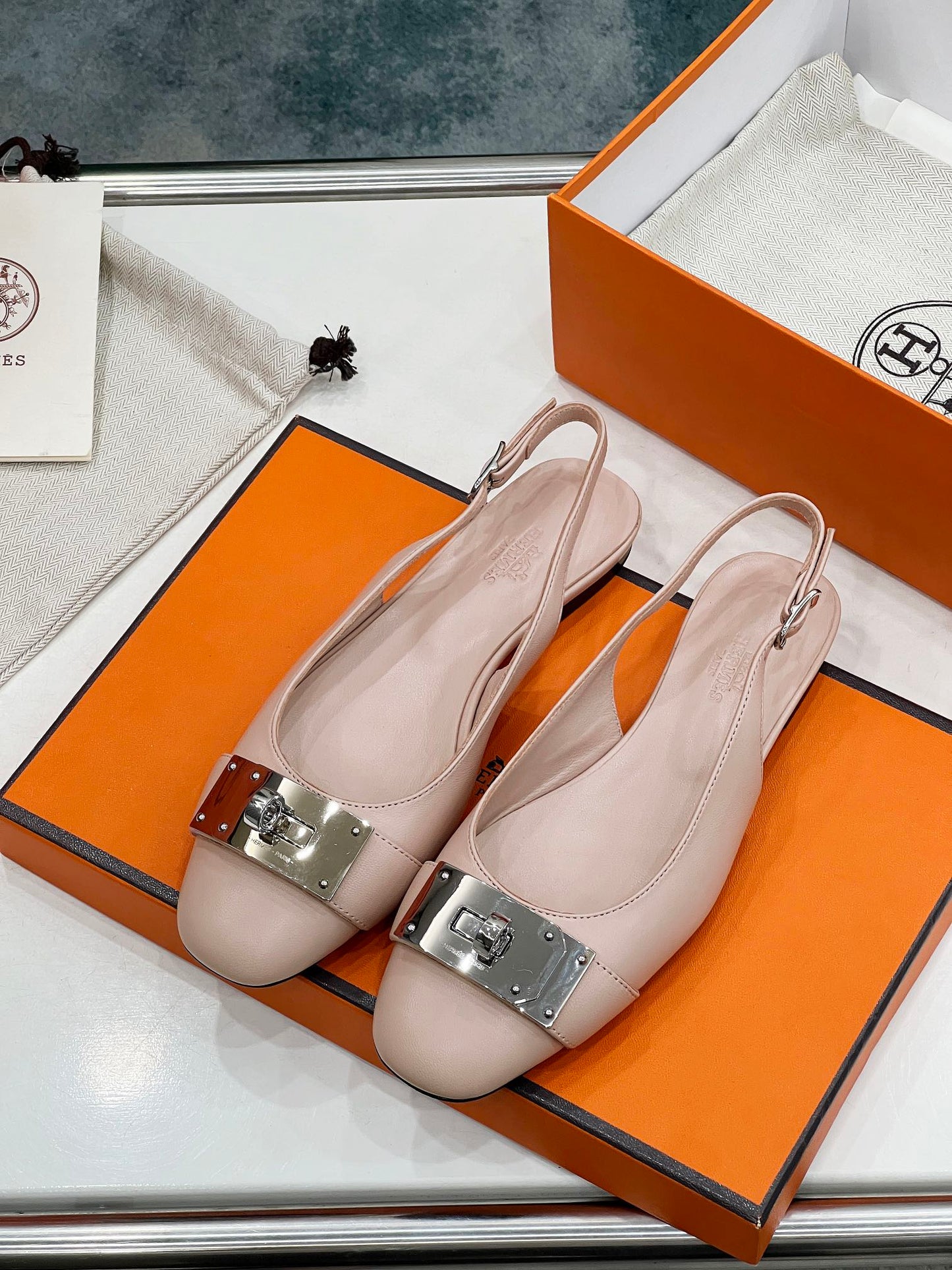 INNOCENTE SLINGBACK LIGHT PINK CALKSIN