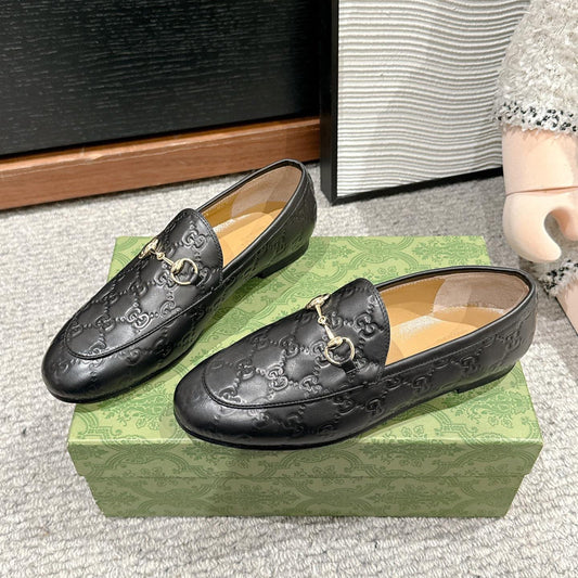 Horsebit Jordaan Loafer Black GG Leather