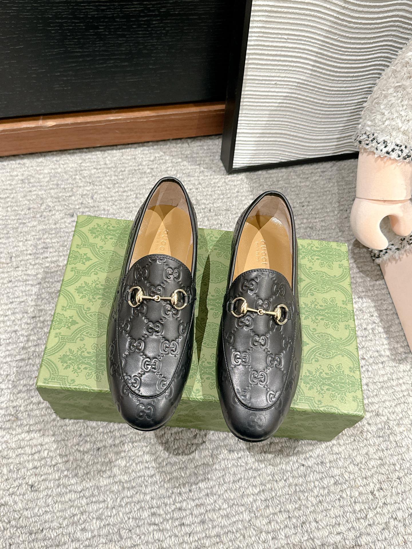 Horsebit Jordaan Loafer Black GG Leather