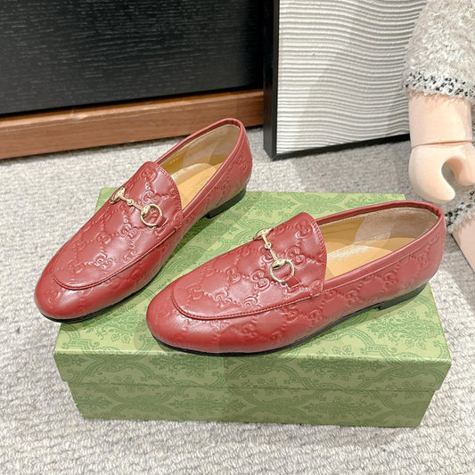 Horsebit Jordaan Loafer Red GG Leather