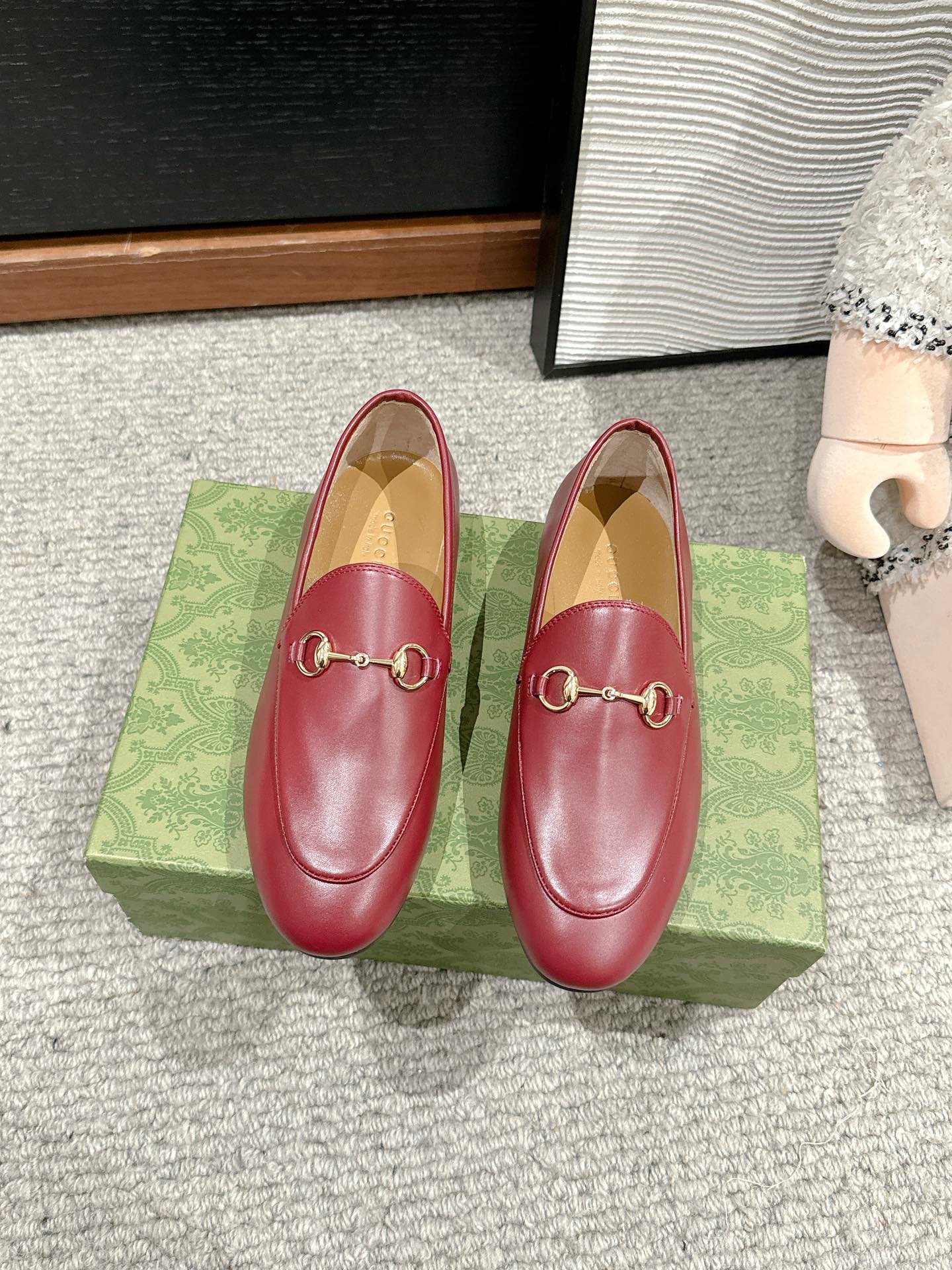 Horsebit Jordaan Loafer Red Smooth Calfskin