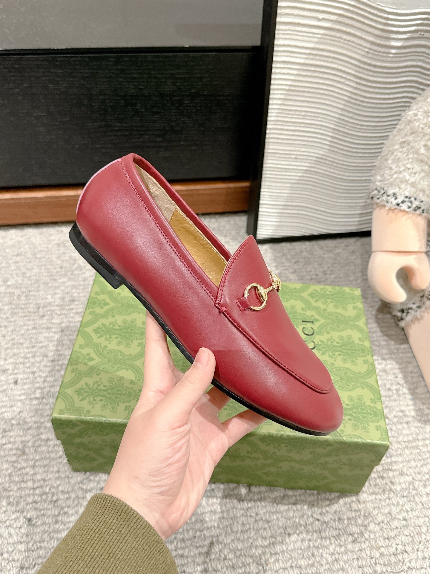 Horsebit Jordaan Loafer Red Smooth Calfskin