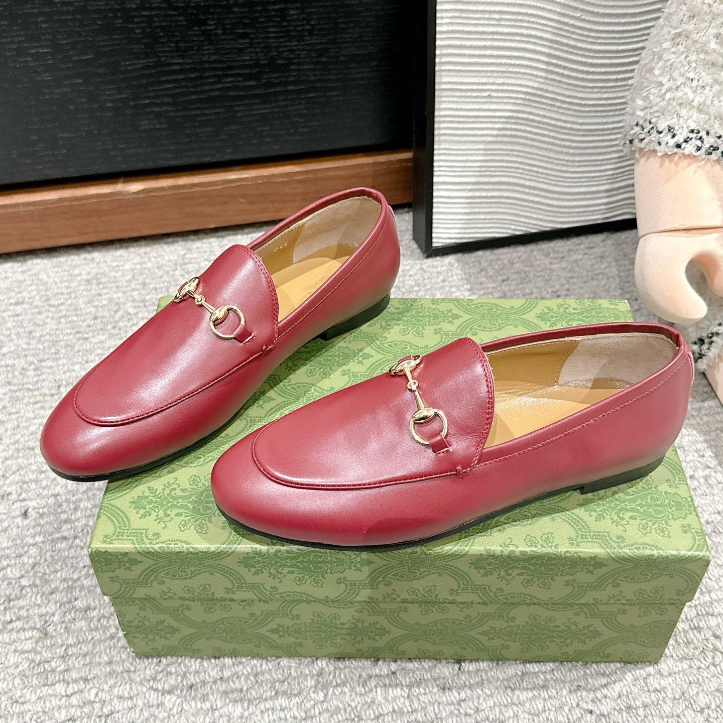 Horsebit Jordaan Loafer Red Smooth Calfskin