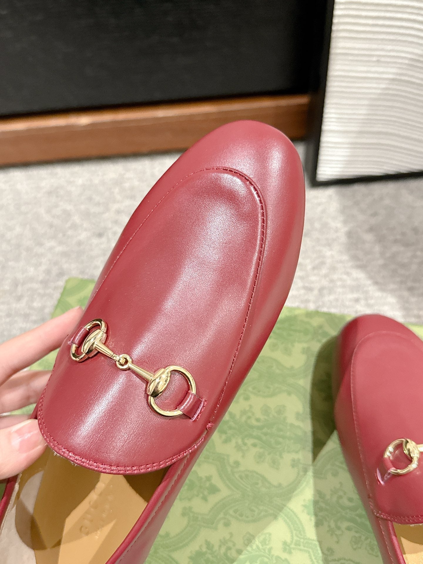 Horsebit Jordaan Loafer Red Smooth Calfskin