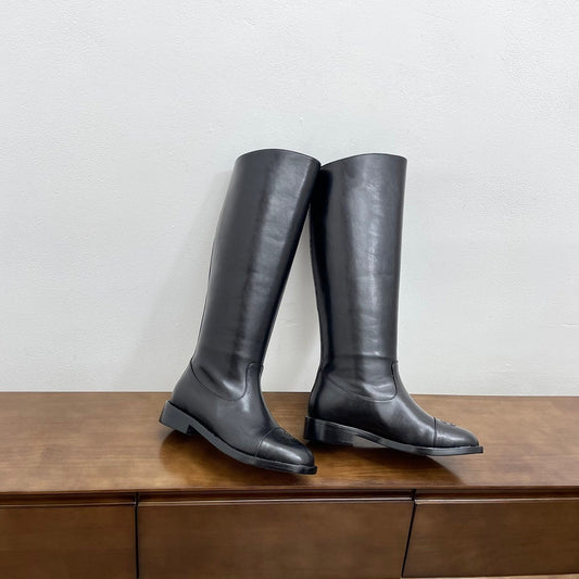 CC High Boots 30mm Black Lambskin