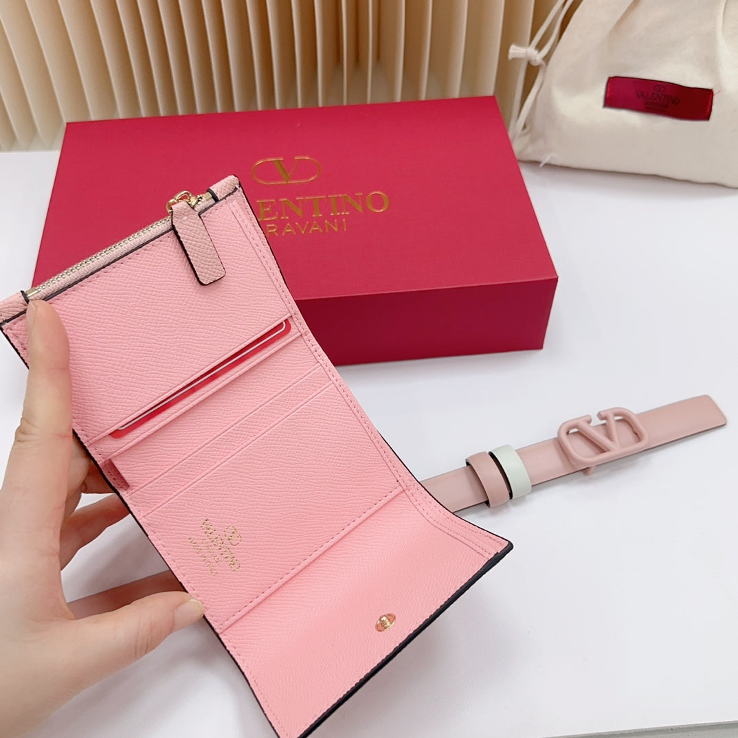 valenti pink 20mm belt with mini pink calfskin bag